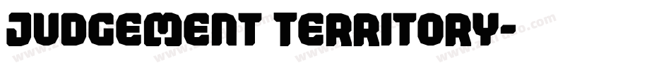 Judgement Territory字体转换